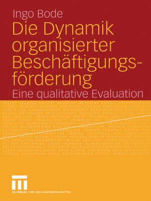 cover image of Die Dynamik organisierter Beschäftigungsförderung